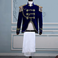 Prince Aristocrat Retro Vintage Medieval Coat Pants Outfits Masquerade Men