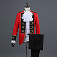Prince Aristocrat Retro Vintage Medieval Coat Pants Outfits Masquerade Men