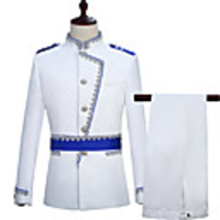 Prince Aristocrat Retro Vintage Medieval Coat Pants Outfits Masquerade Men