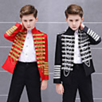 Prince Aristocrat Retro Vintage Medieval Renaissance Coat Masquerade Boys