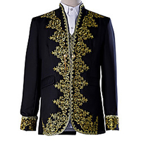 Prince Baroque Medieval 18th Century Cosplay Costume Blazer Jacket Pants Tuxedo Tailcoat Men