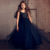 Princess / Ball Gown Ankle Length Wedding / Party Flower Girl Dresses - Lace / Tulle Sleeveless Jewel Neck with Flower / Paillette