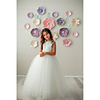 Princess / Ball Gown Floor Length Wedding / Party Flower Girl Dresses - Tulle Sleeveless Jewel Neck with Pleats / Solid