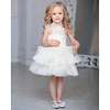 Princess / Ball Gown Knee Length Wedding / Party Flower Girl Dresses - Lace / Tulle Sleeveless Jewel Neck with Tier / Appliques