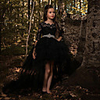Princess / Ball Gown Sweep / Brush Train / Asymmetrical Wedding / Party Flower Girl Dresses - Lace / Tulle Half Sleeve Jewel Neck with Sash / Ribbon / Appliques