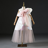 Princess Ankle Length Party / Formal Evening Flower Girl Dresses - Lace / Tulle Sleeveless One Shoulder with Lace / Solid / Paillette