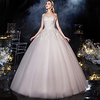 Princess Ball Gown Wedding Dresses Sweetheart Neckline Spaghetti Strap Floor Length Lace Tulle Sleeveless Formal Romantic Luxurious with Pleats Appliques 2020