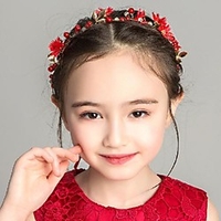 Princess Cute Pearl / Fabric / Alloy Headpiece with Faux Pearl / Floral 1 pc Wedding / Birthday Headpiece