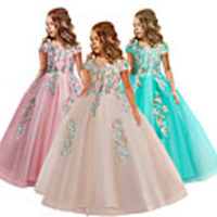 Princess Dress Masquerade Flower Girl Dress Girls