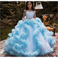 Princess Dress Party Costume Flower Girl Dress Girls