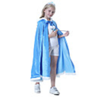 Princess Elsa Cloak Masquerade Flower Girl Dress Girls