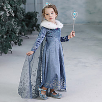 Princess Elsa Dress Masquerade Flower Girl Dress Girls
