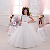 Princess Floor Length Wedding / Birthday / First Communion Flower Girl Dresses - Lace / Tulle / Cotton Sleeveless Jewel Neck with Lace / Appliques / Crystals / Rhinestones