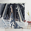 Princess Hall Digital Printing Shower Curtain Shower Curtains Hooks Modern Polyester New Design