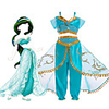Princess Jasmine Dress Cosplay Costume Flower Girl Dress Girls