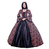 Princess Maria Antonietta Floral Style Rococo Victorian Renaissance Vacation Dress Dress Party Costume Masquerade Women