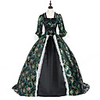 Princess Maria Antonietta Floral Style Rococo Victorian Renaissance Vacation Dress Dress Party Costume Masquerade Women