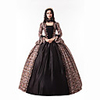 Princess Maria Antonietta Floral Style Rococo Victorian Renaissance Vacation Dress Dress Party Costume Masquerade Women