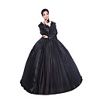 Princess Maria Antonietta Floral Style Rococo Victorian Renaissance Vacation Dress Dress Party Costume Masquerade Women