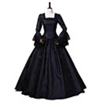 Princess Maria Antonietta Floral Style Rococo Victorian Renaissance Vacation Dress Dress Party Costume Masquerade Women