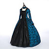 Princess Maria Antonietta Floral Style Rococo Victorian Renaissance Vacation Dress Dress Party Costume Masquerade Women