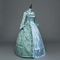 Princess Maria Antonietta Floral Style Rococo Victorian Renaissance Vacation Dress Dress Party Costume Masquerade Women