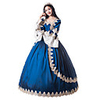 Princess Maria Antonietta Floral Style Rococo Victorian Renaissance Vacation Dress Dress Party Costume Masquerade Women
