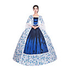 Princess Maria Antonietta Floral Style Rococo Victorian Renaissance Vacation Dress Dress Party Costume Masquerade Women
