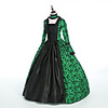 Princess Maria Antonietta Floral Style Rococo Victorian Renaissance Vacation Dress Dress Party Costume Masquerade Women