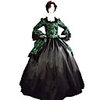Princess Maria Antonietta Floral Style Rococo Victorian Renaissance Vacation Dress Dress Party Costume Masquerade Women