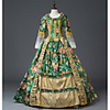 Princess Maria Antonietta Floral Style Rococo Victorian Renaissance Vacation Dress Dress Party Costume Masquerade Women