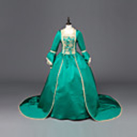 Princess Maria Antonietta Floral Style Rococo Victorian Renaissance Vacation Dress Dress Party Costume Masquerade Women
