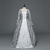 Princess Maria Antonietta Floral Style Rococo Victorian Renaissance Vacation Dress Dress Party Costume Masquerade Women