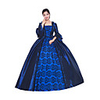 Princess Maria Antonietta Floral Style Rococo Victorian Renaissance Vacation Dress Dress Party Costume Masquerade Women
