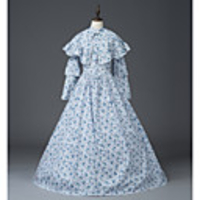 Princess Maria Antonietta Floral Style Rococo Victorian Renaissance Vacation Dress Dress Party Costume Masquerade Women
