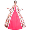 Princess Maria Antonietta Floral Style Rococo Victorian Renaissance Vacation Dress Dress Party Costume Masquerade Women
