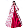 Princess Maria Antonietta Floral Style Rococo Victorian Renaissance Vacation Dress Dress Party Costume Masquerade Women