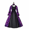 Princess Maria Antonietta Floral Style Rococo Victorian Renaissance Vacation Dress Dress Party Costume Masquerade Women