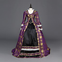 Princess Maria Antonietta Floral Style Rococo Victorian Renaissance Vacation Dress Dress Party Costume Masquerade Women