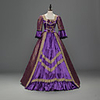 Princess Maria Antonietta Floral Style Rococo Victorian Renaissance Vacation Dress Dress Party Costume Masquerade Women