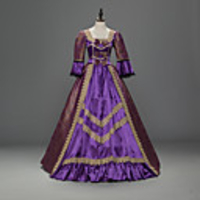 Princess Maria Antonietta Floral Style Rococo Victorian Renaissance Vacation Dress Dress Party Costume Masquerade Women