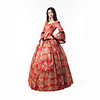 Princess Maria Antonietta Floral Style Rococo Victorian Renaissance Vacation Dress Dress Party Costume Masquerade Women