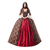 Princess Maria Antonietta Floral Style Rococo Victorian Renaissance Vacation Dress Dress Party Costume Masquerade Women