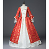 Princess Maria Antonietta Floral Style Rococo Victorian Renaissance Vacation Dress Dress Party Costume Masquerade Women