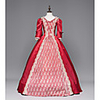 Princess Maria Antonietta Floral Style Rococo Victorian Renaissance Vacation Dress Dress Party Costume Masquerade Women