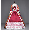 Princess Maria Antonietta Floral Style Rococo Victorian Renaissance Vacation Dress Dress Party Costume Masquerade Women