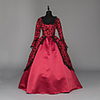 Princess Maria Antonietta Floral Style Rococo Victorian Renaissance Vacation Dress Dress Party Costume Masquerade Women
