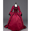 Princess Maria Antonietta Floral Style Rococo Victorian Renaissance Vacation Dress Dress Party Costume Masquerade Women