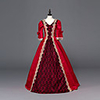 Princess Maria Antonietta Floral Style Rococo Victorian Renaissance Vacation Dress Dress Party Costume Masquerade Women