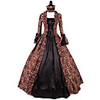 Princess Maria Antonietta Floral Style Rococo Victorian Renaissance Vacation Dress Dress Party Costume Masquerade Women